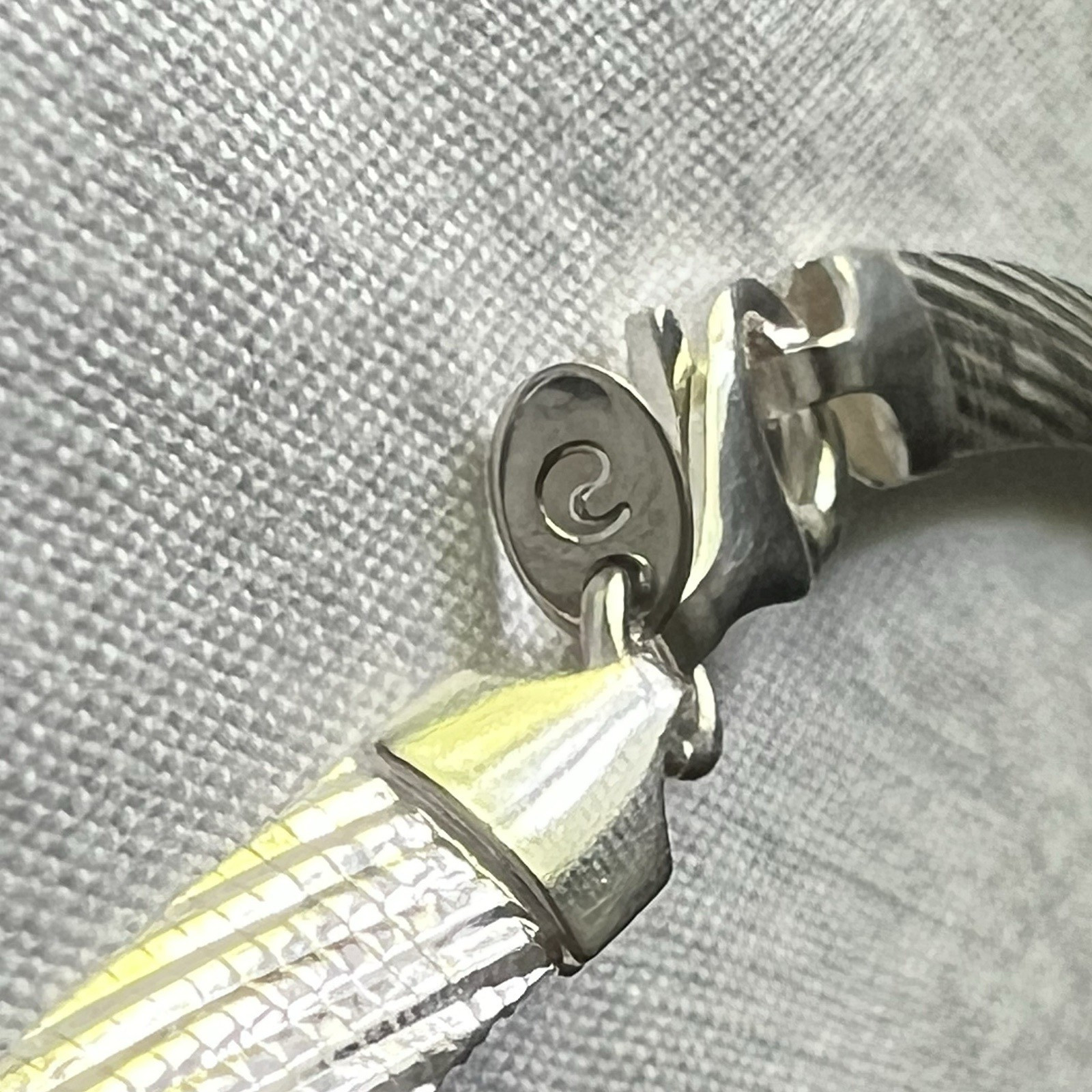 Vintage Milor Italy Omega 950 Silver Chain Necklace, 16”, 16 grams