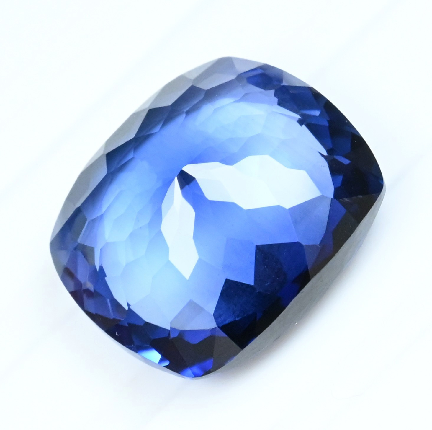 Natural Montana Yogo Sapphire 36.05 Ct Cushion Certified FLAWLESS Loose Gemstone