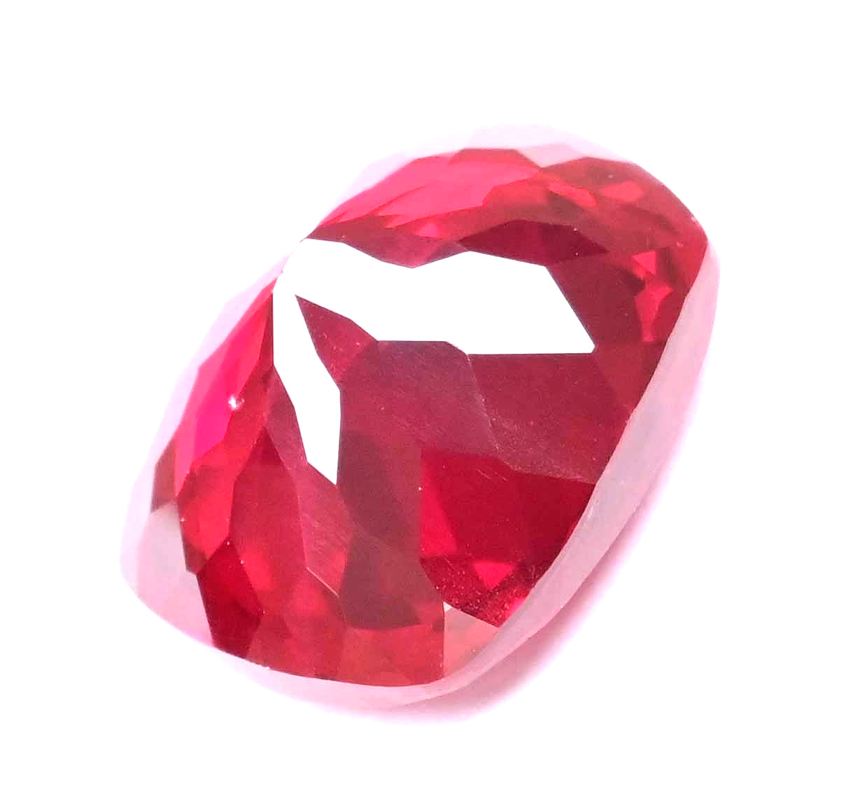 Flawless Natural Mozambique Blood Red Ruby 22.65 Ct Cushion Certified Gemstone