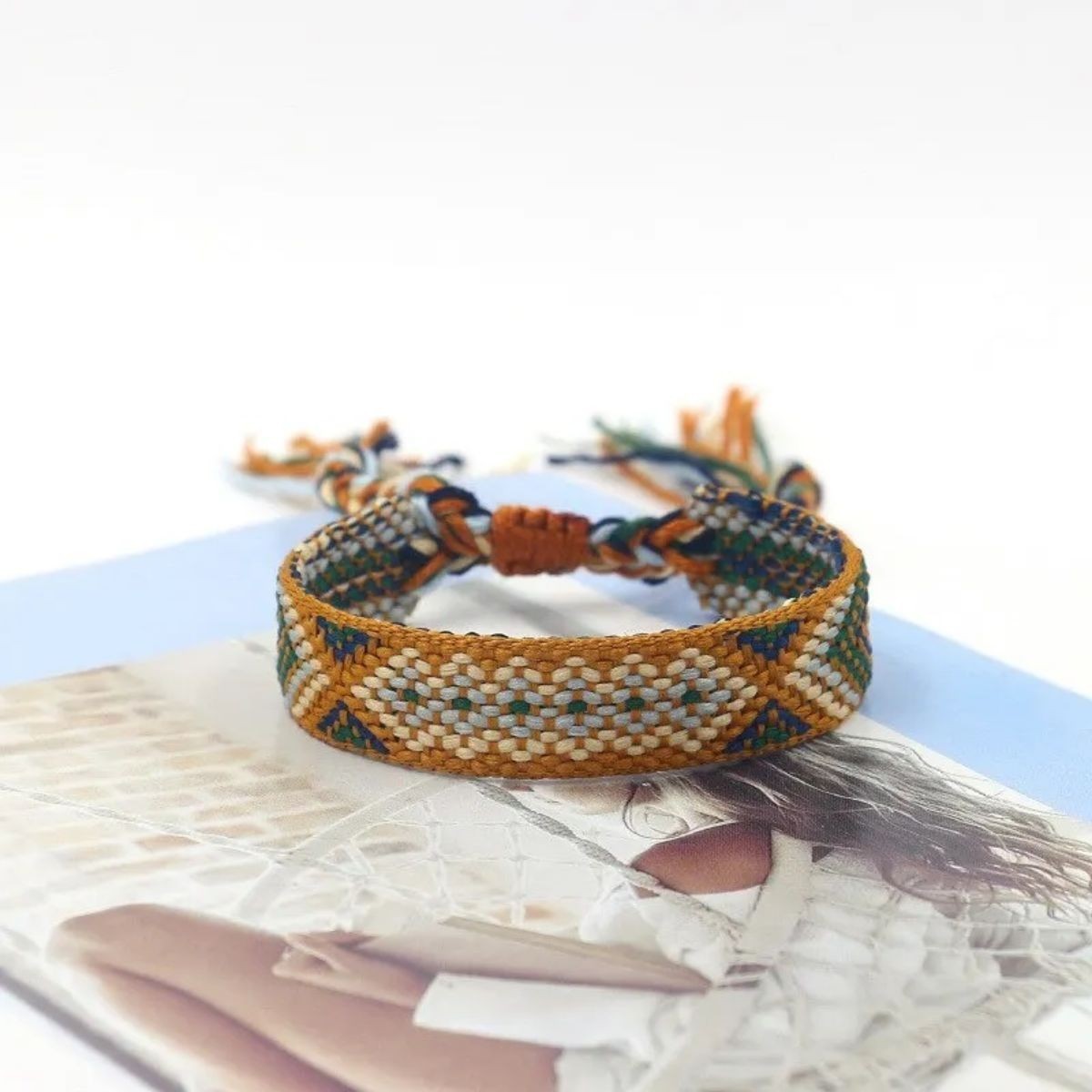 12PCS Adjustable Friendship Bracelets Boho Woven String Bracelet Gift Set