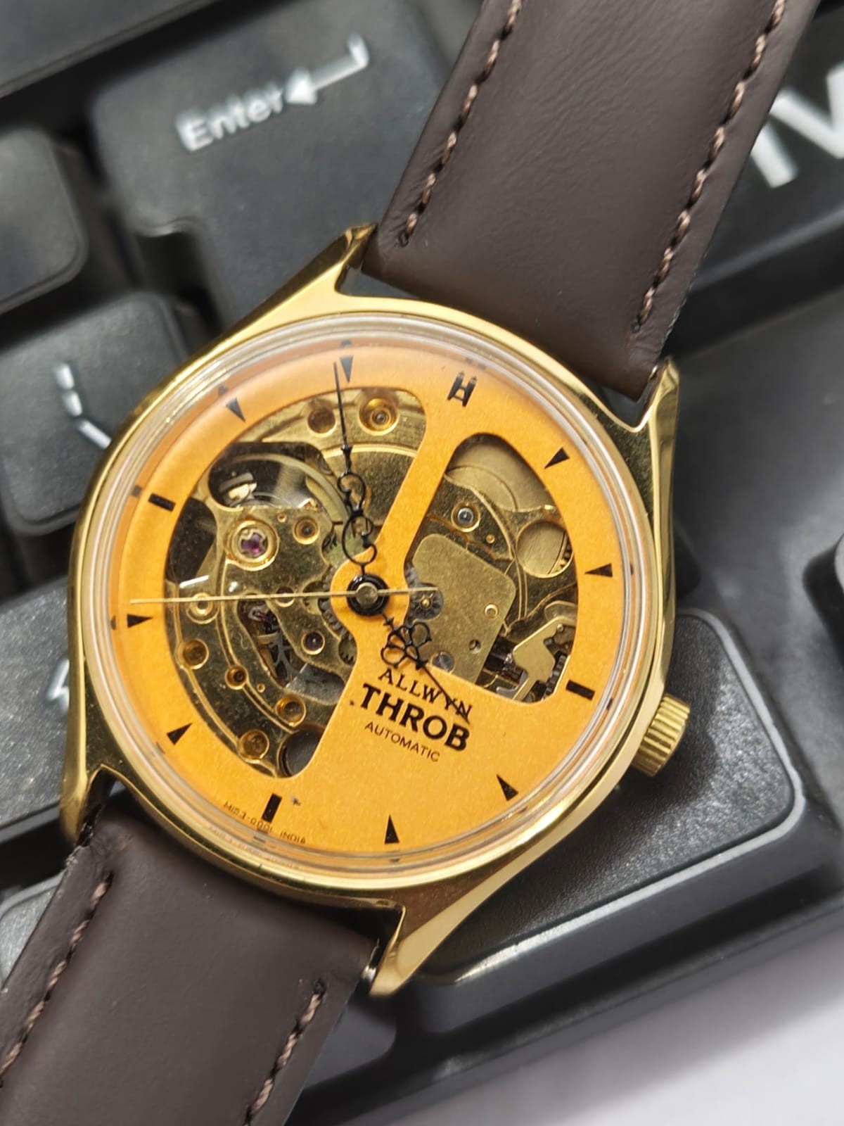 Allwyn Throb Automatic Skeleton Original Working Watch