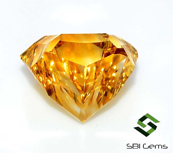 Natural Citrine Fancy Star Shape Concave Cut 13×13 mm 8.39 Cts Loose Gemstone