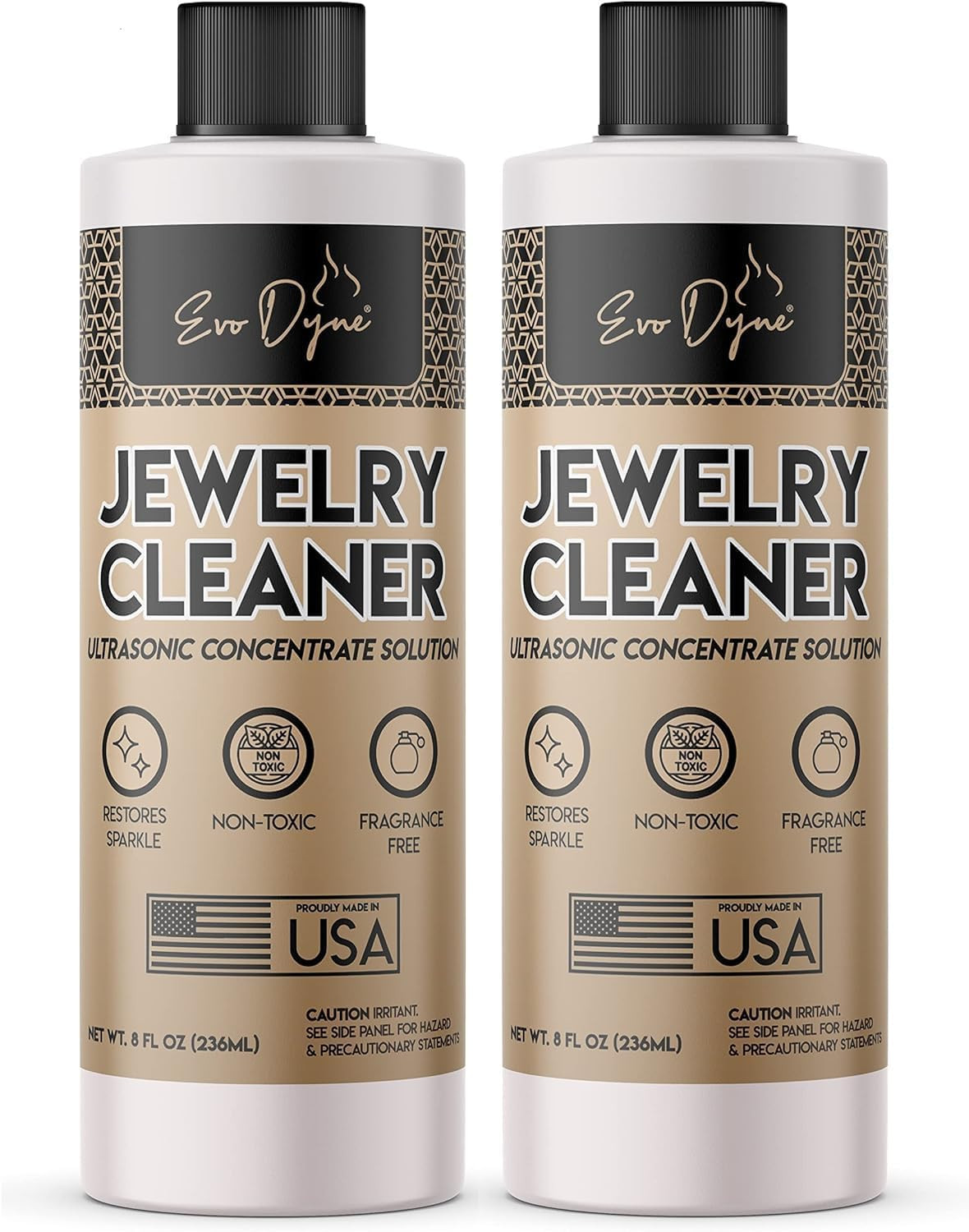 Ultrasonic Jewelry Cleaner Solution (16Oz) Concentrated Jewelry Cleaner for Diam