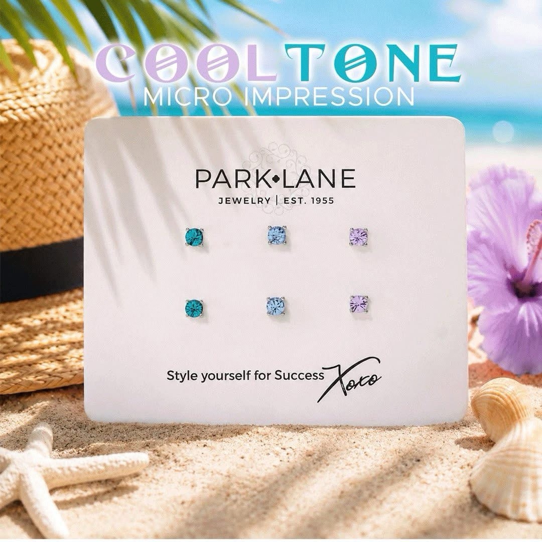 Park Lane MICRO STUDS- Set Of 3 Pairs Of 4mm Stud Post Earrings Retail $42