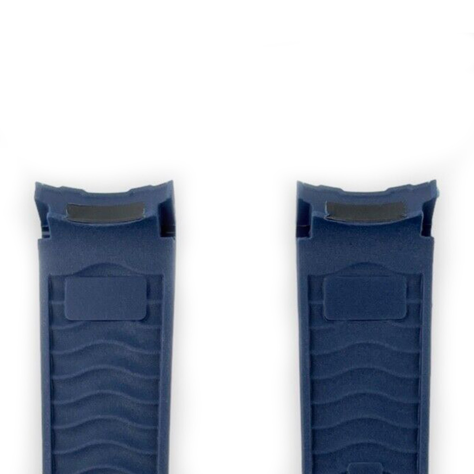 20mm Curved Blue Rubber Silicone Strap for 41mm Omega Seamaster PRO CVZ015753