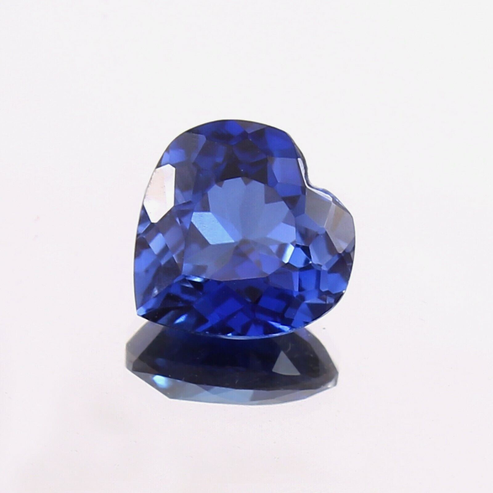AAA Natural Flawless Ceylon Blue Sapphire Heart Shape Loose Gemstone Cut 10x10MM
