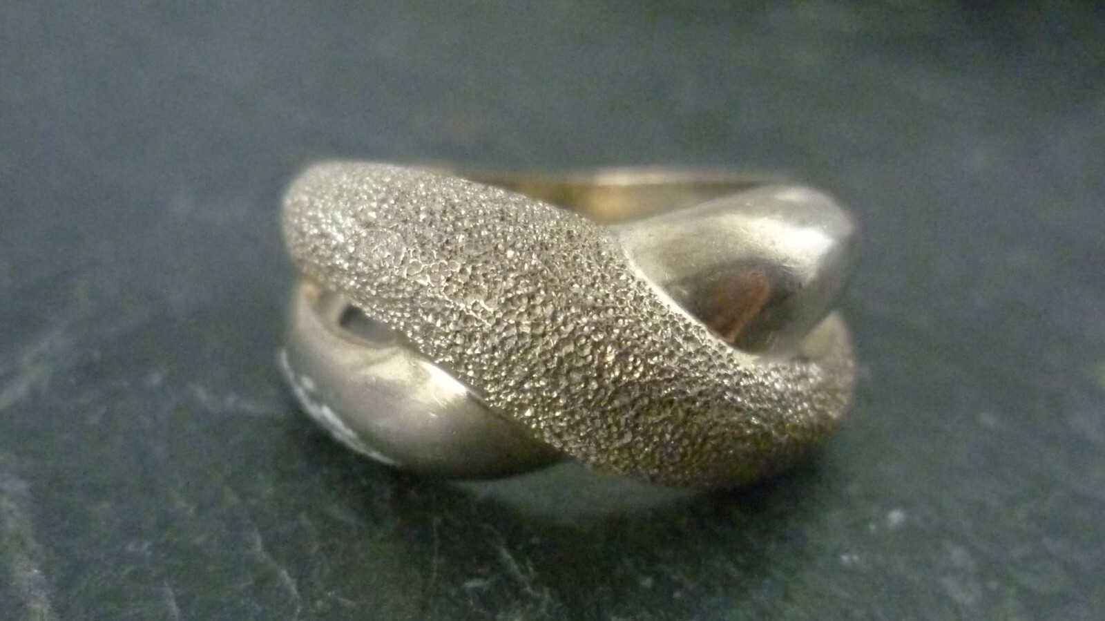 Ring Modern Elegant Milor Italy 925 Sterling Silver Ring Size 57