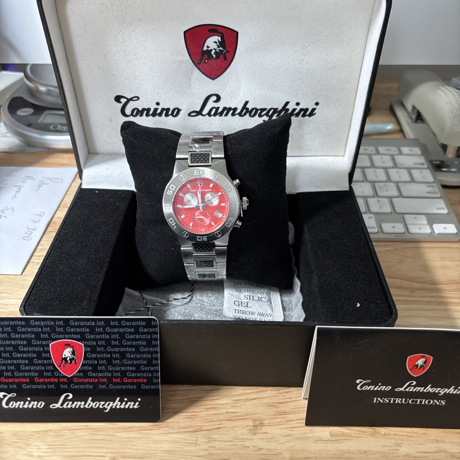 New -Authentic ￼Corino Lamborghini EN034.104 CF Watch