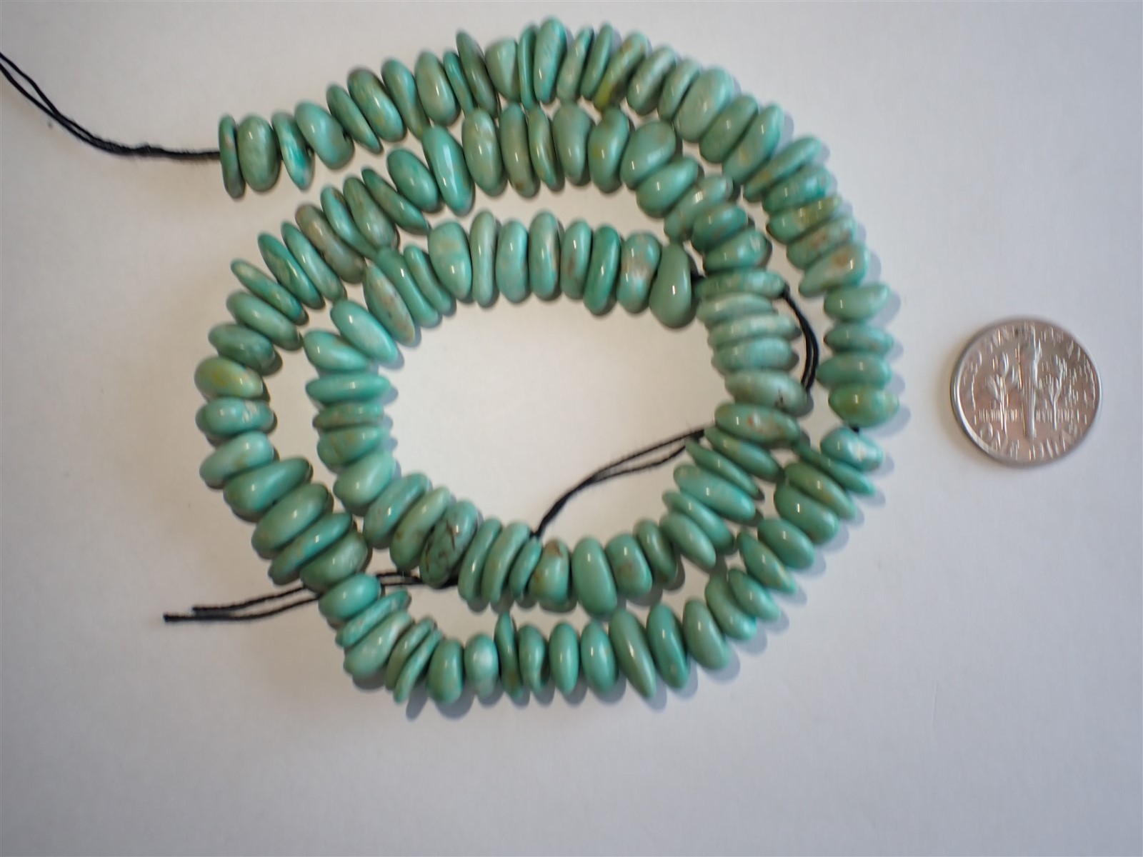 Genuine Elisa (Sonora) Turquoise side-drilled Nugget Beads – 8-10×3-5mm – Strand