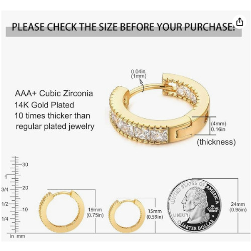 Aretes 14K Brincos Femininos Pendientes Joyeria Fina de Moda De Oro Para Mujer