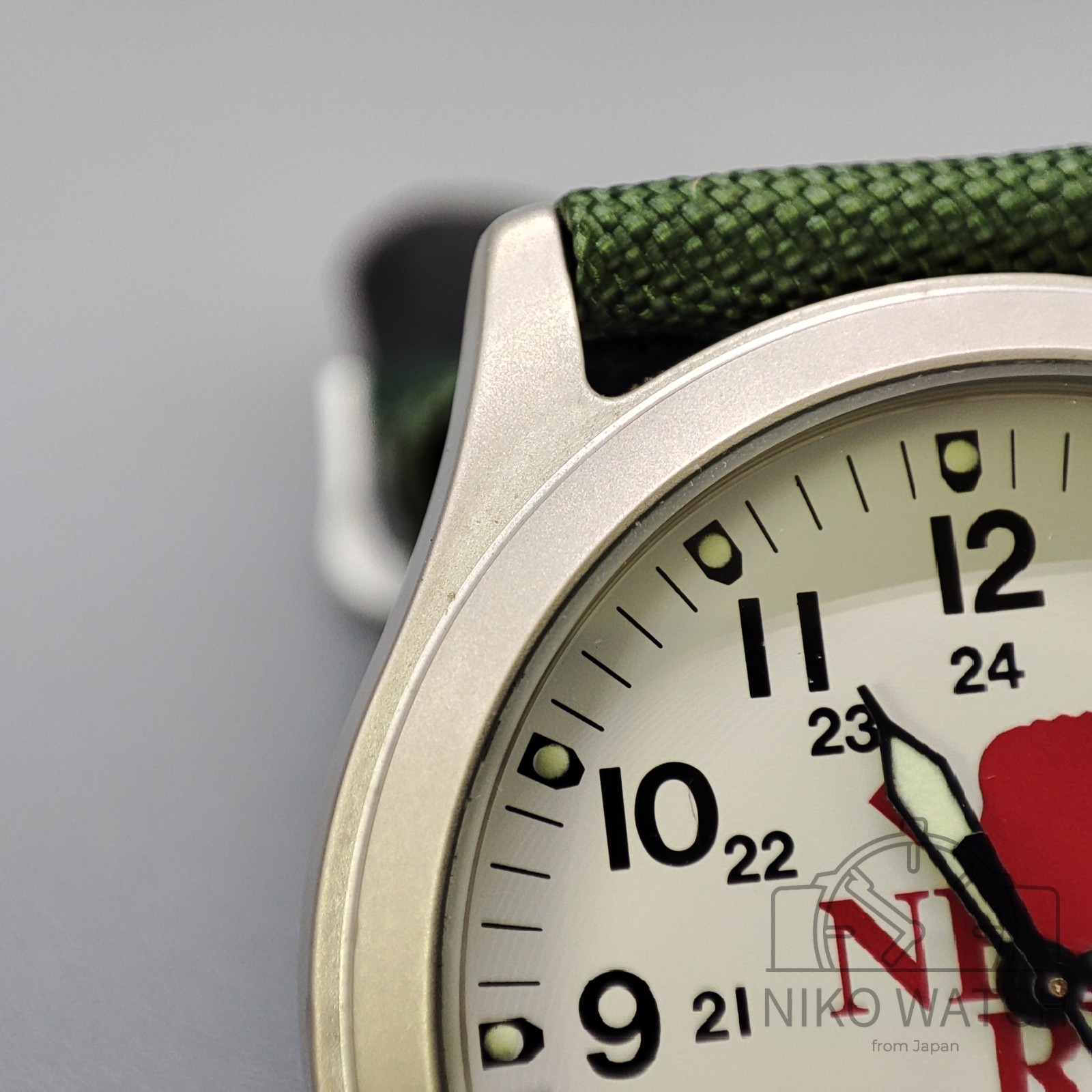 Neon Genesis Evangelion Official Military Wristwatch Movic Japan [Excellent]