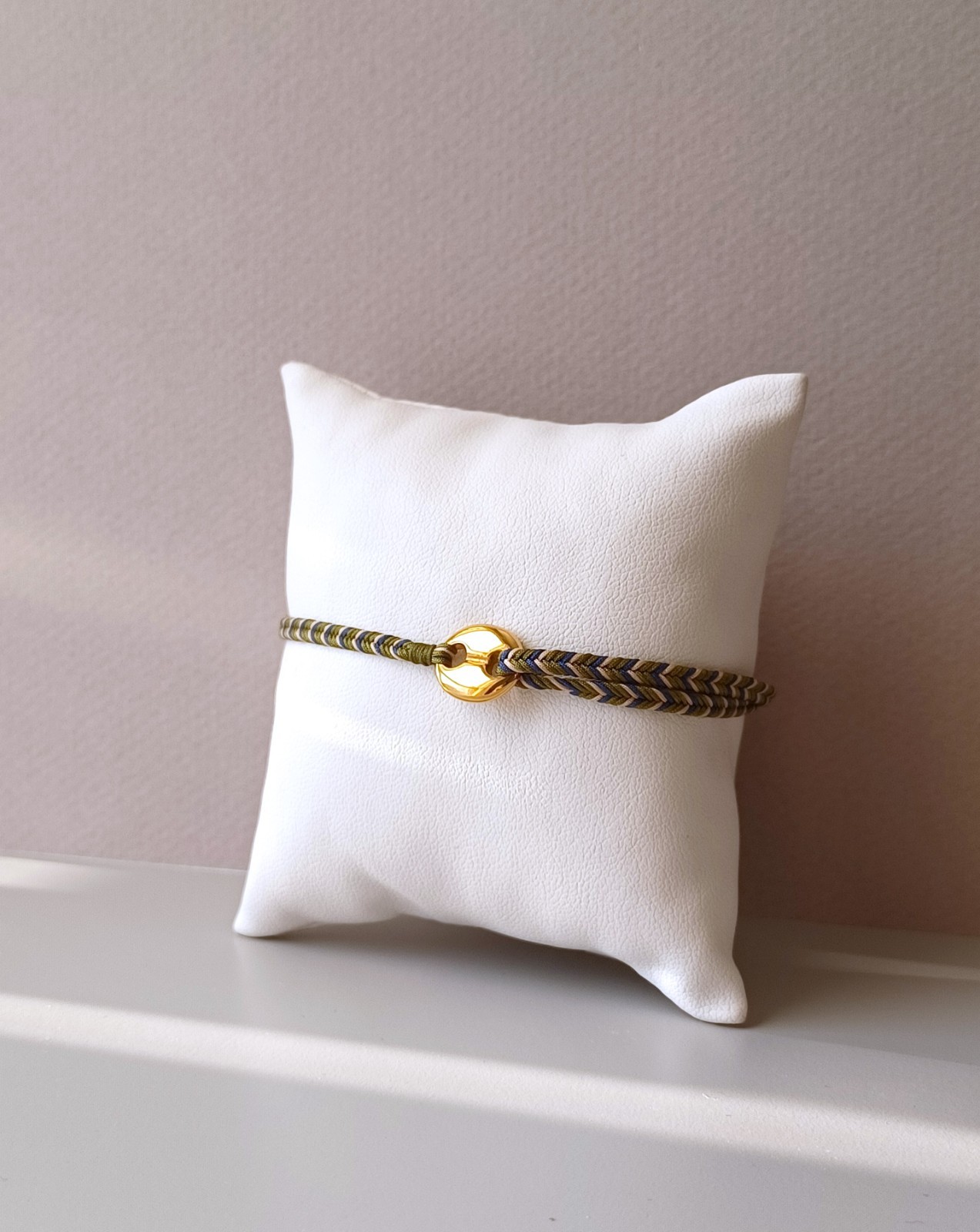 New product -men’s Hand-braided rope with stainless steel bracelet