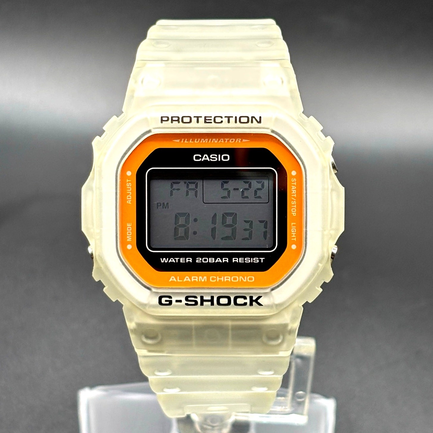 Casio G-Shock DW-5600LS-7 Color Skeleton Series Digital Translucent Watch NIB