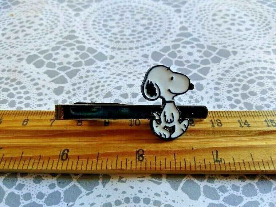 Snoopy Tie Clip Clasp Bar Cufflinks