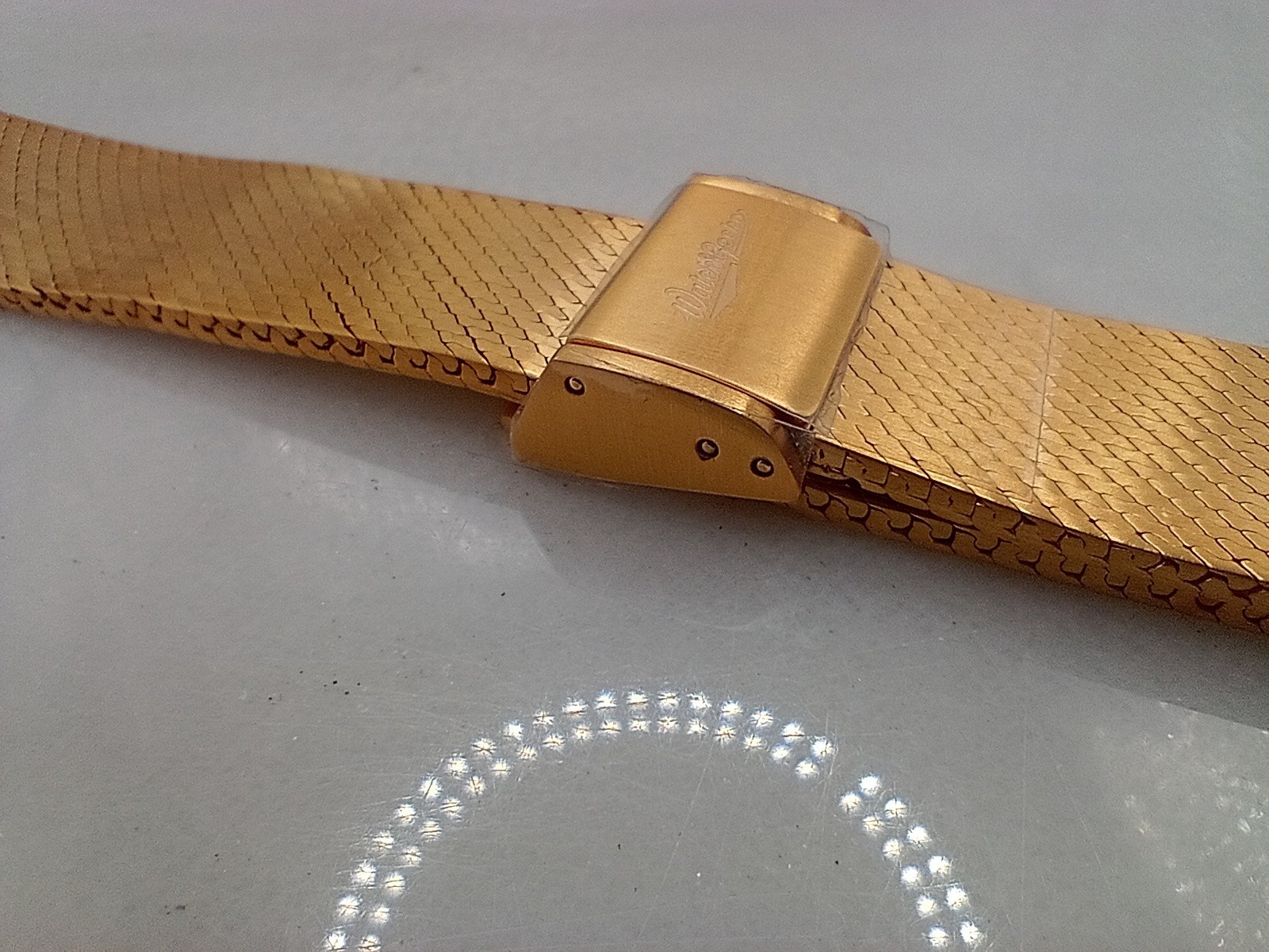 New Watchgecko 20mm Calibre 1960 Mk2 Mesh PVD Gold Watch Strap Bracelet 6B450