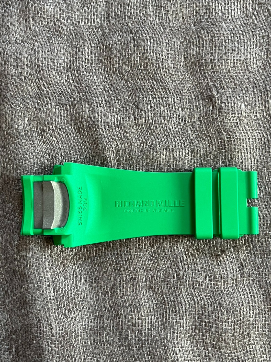 Authentic Richard Mille Green Rubber Strap For RM028 28M