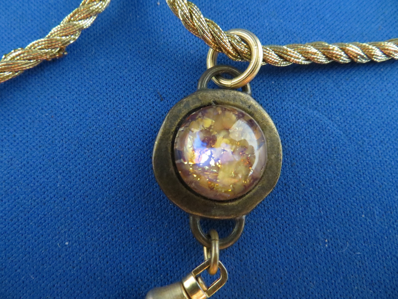 Vintage Robert Rose Gold Tone Pendant Necklace