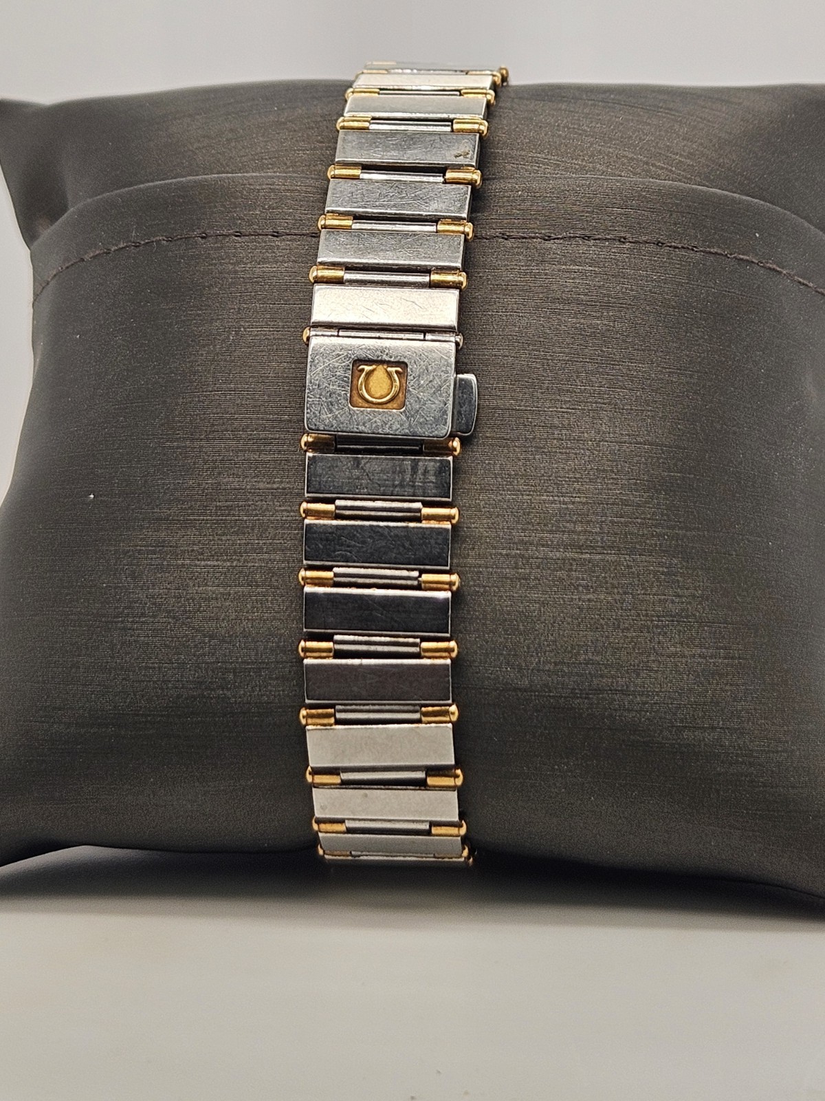 LADIES OMEGA CONSTELLATION WATCH 18K GOLD AND STAINLESS STEEL WITH DIAMONDS