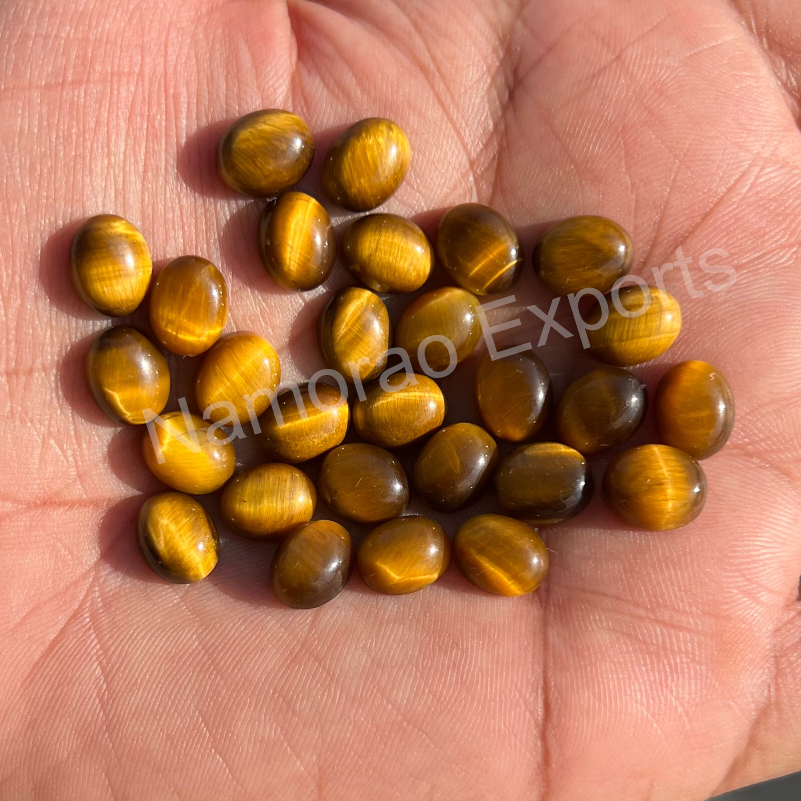 Natural Tiger’s Eye Oval 3×5 mm to 15×20 mm Cabochon Loose Gemstone Lot