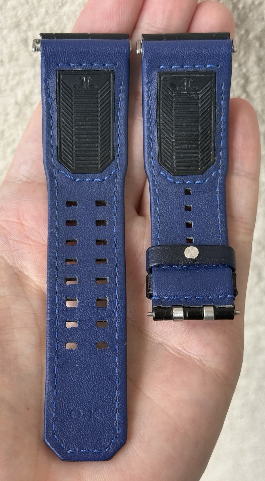 Jaeger LeCoultre 25mm x 22mm Black Alligator Watch Strap Band Authentic OEM
