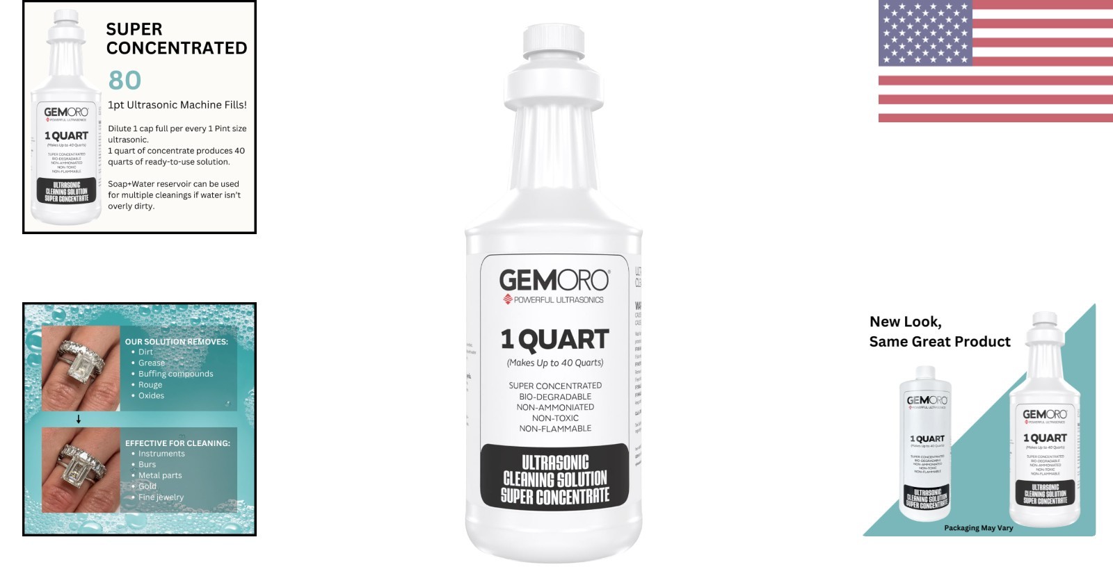 Superconcentrated Ultrasonic Cleaning Solution for Jewelry, Watches & Glasses