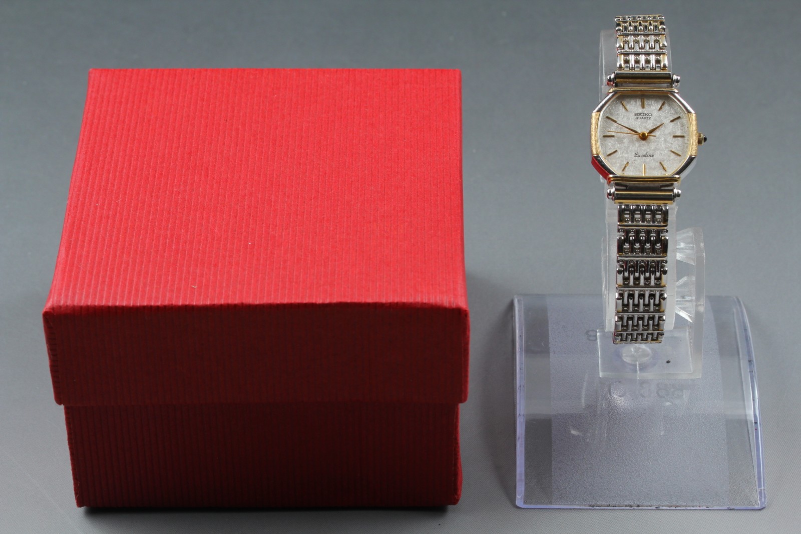Vtg 1983 N MINT Seiko Exceline 1221-5260 Quartz Two-Tone Womens Watch From JAPAN