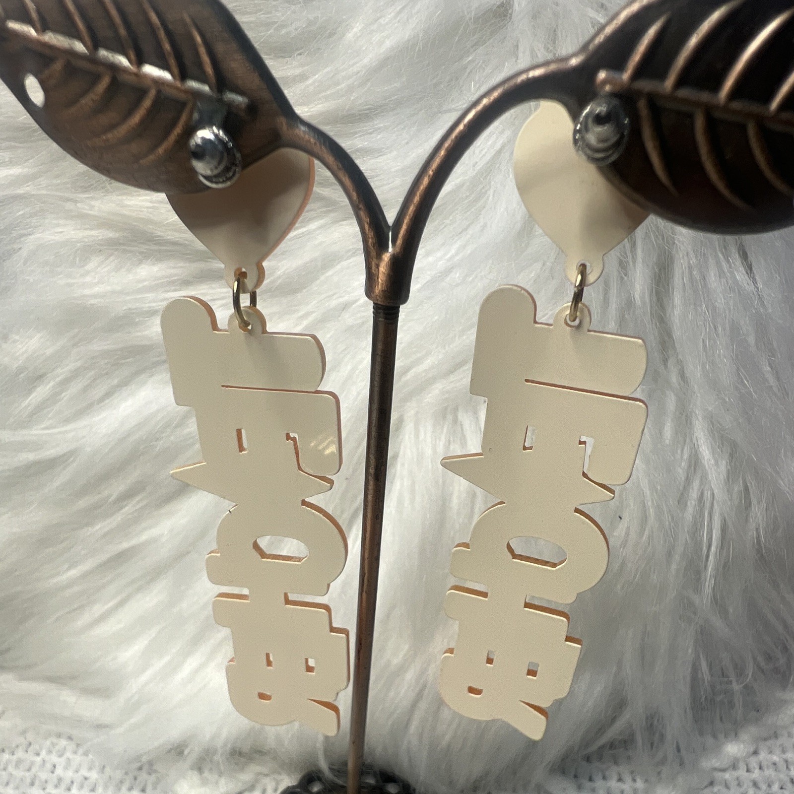 Teacher Theme Dangle/Drop Post Earrings Acrylic Multicolor No Stone Pair Lobe