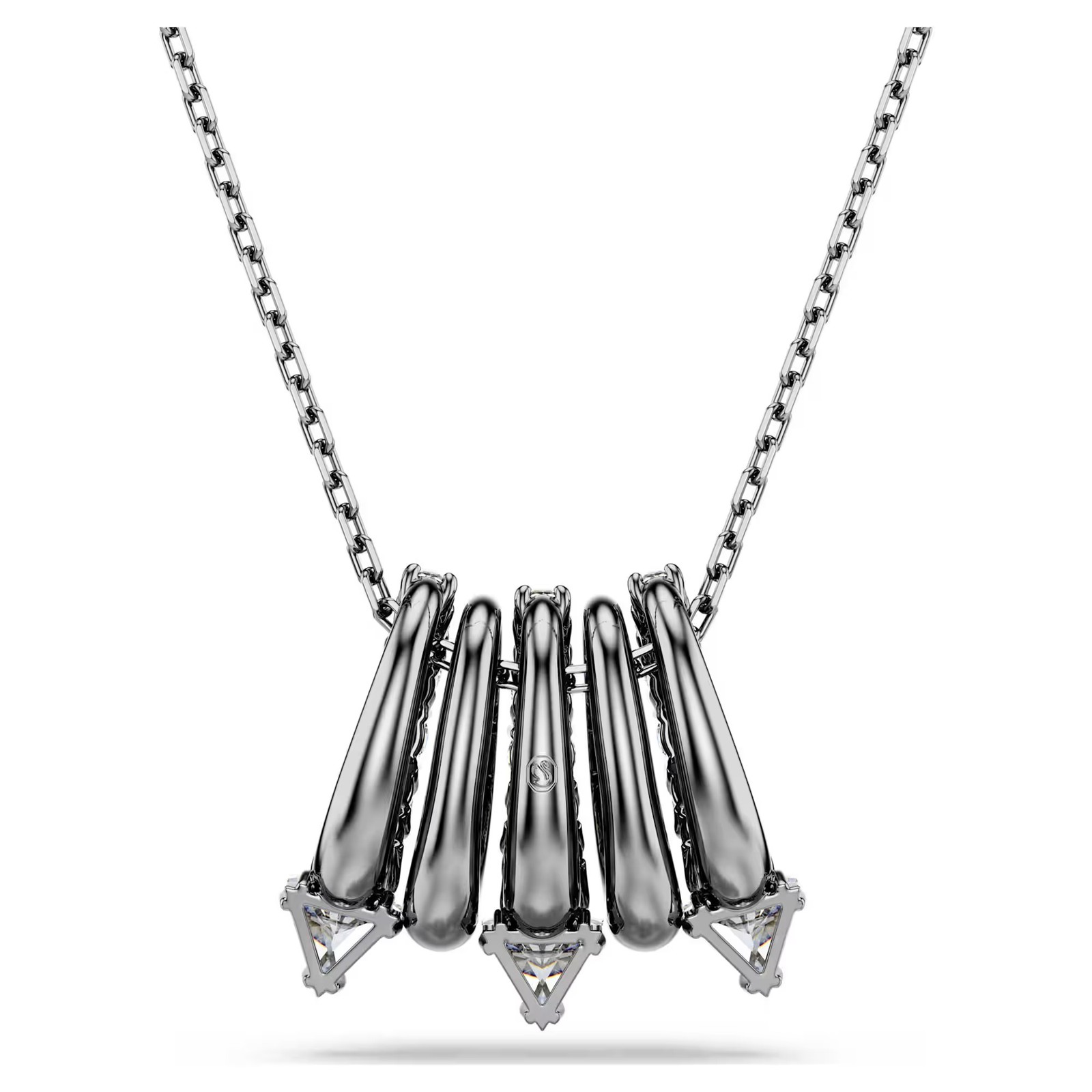 Swarovski Zirconia Sublima Pendant, White, Ruthenium Plated 5735225