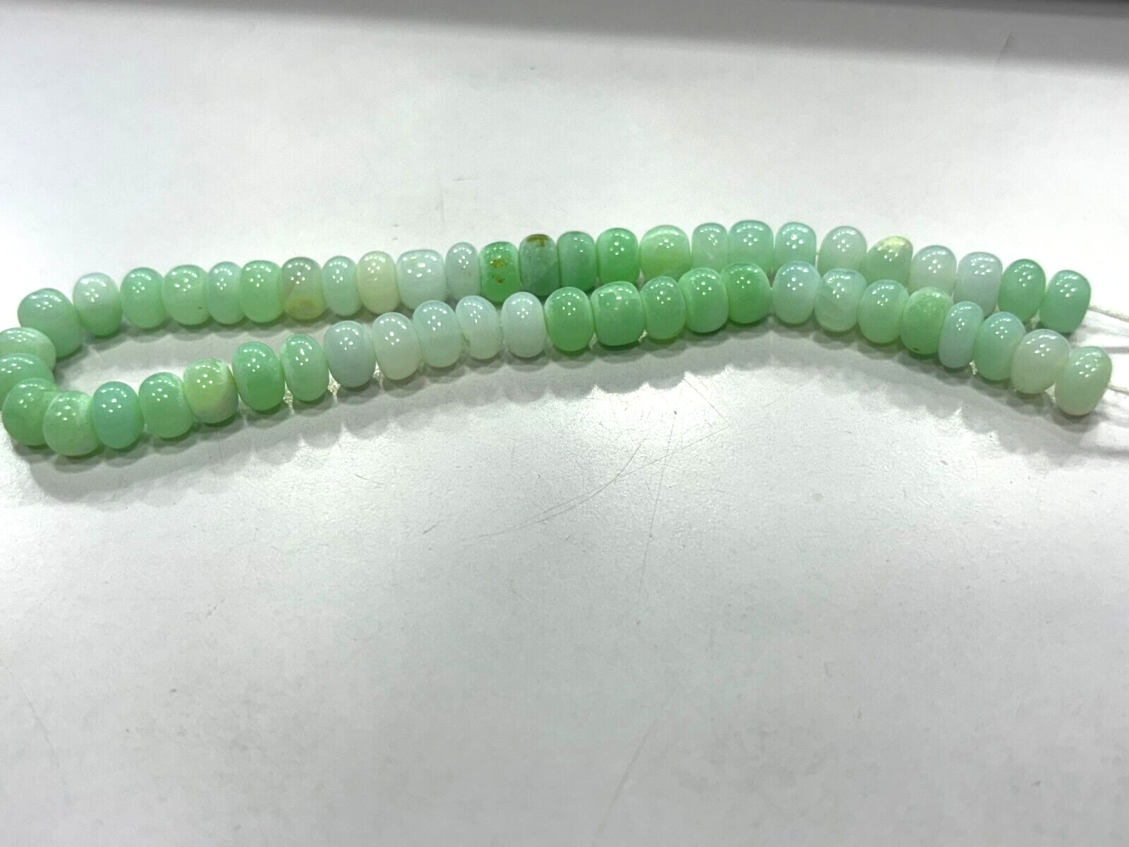Chrsoprase Opal Roundelle Smooth 8-9 mm Gemstone Beads 16 Inch 1 Strands
