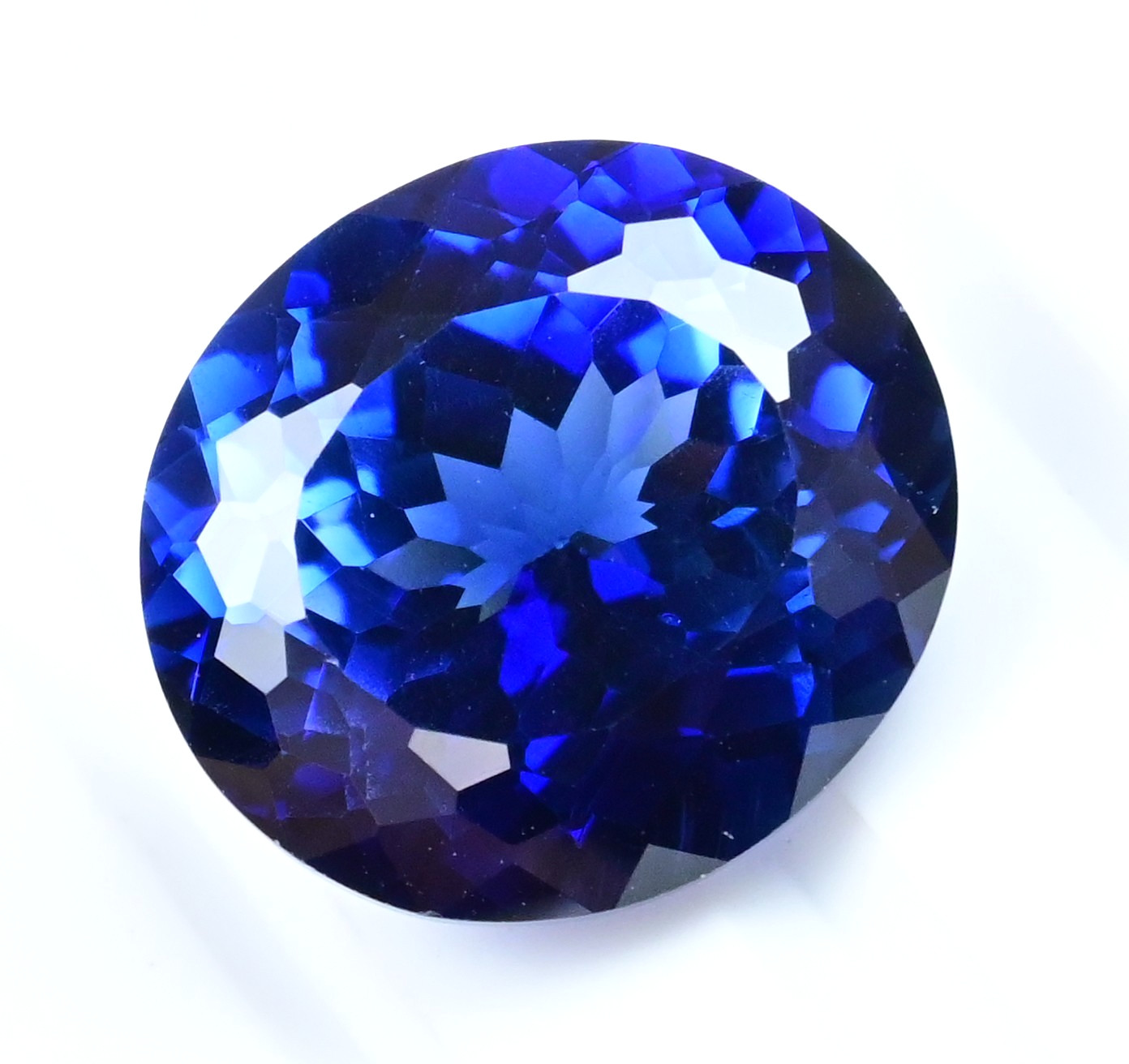 Natural Ceylon Blue Sapphire 26.70 Ct Oval Certified Flawless Loose Gemstone