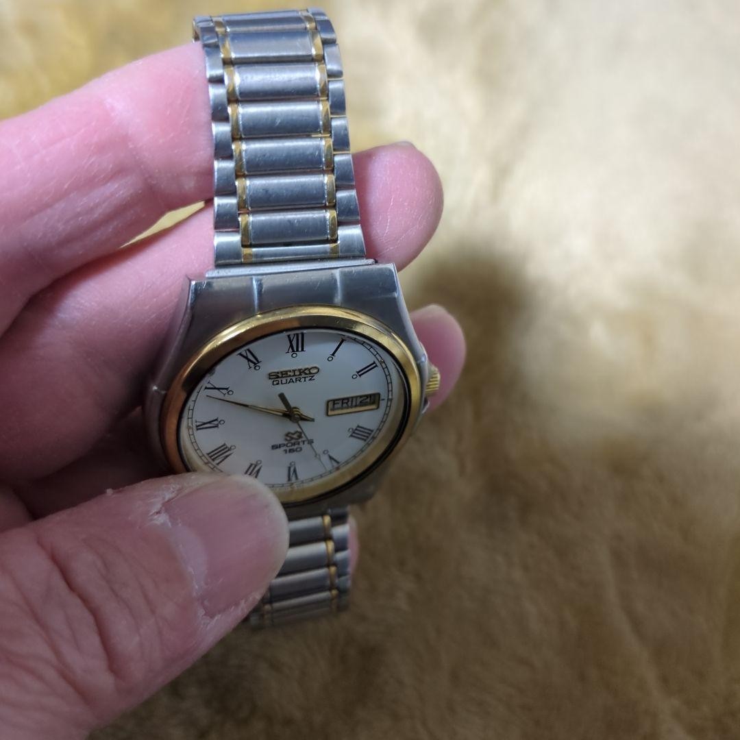 SEIKO SPORT150 5H23-8B60 Quartz White Dial