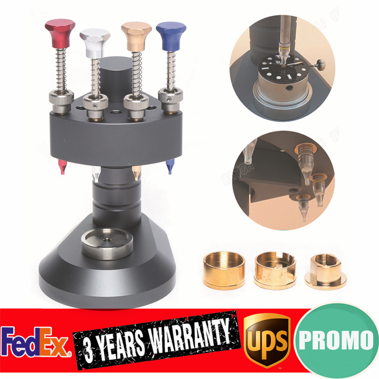 4 Pin Watch Hand Presser High-Precision Watchmakers Setting Fitting Repair Tool
