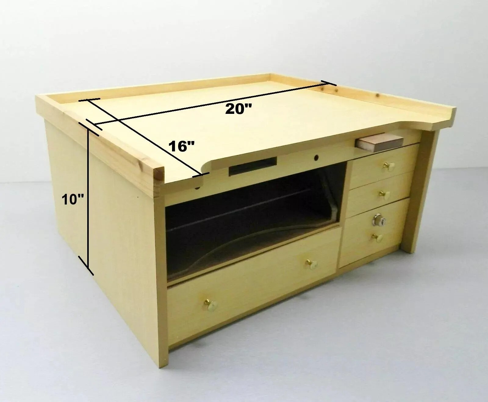 Jewelers Bench Work Table Top Jewelry Repair Watch Hobby & Craft Bead Workbench