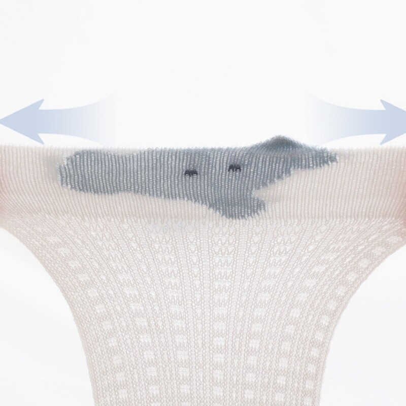 1 Pair Knee High Length Socks Soft & Breathable Baby Thin Socks Medium Length