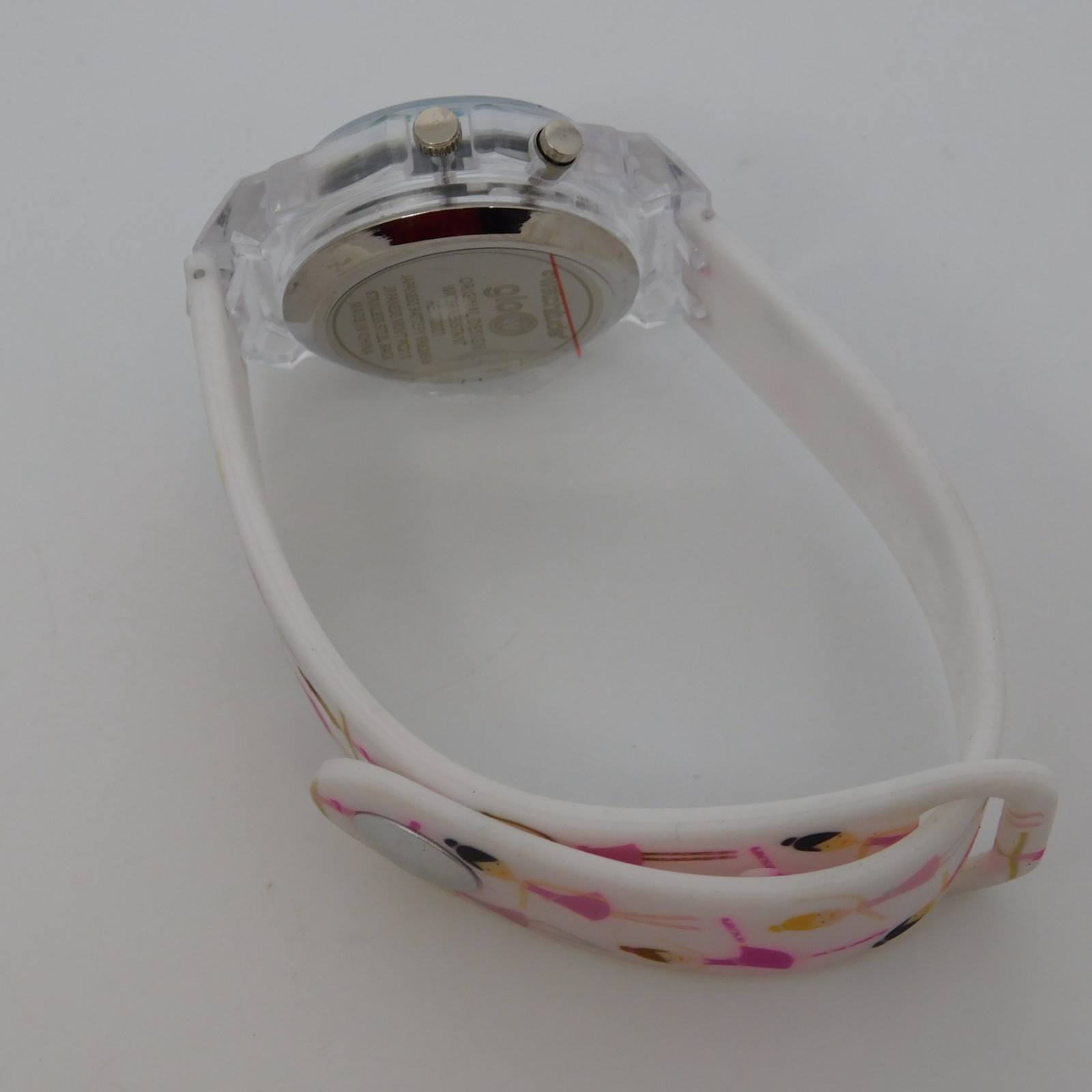 Watchitude glow REV112021 Clear Plastic Quartz Analog Women’s Watch New Battery