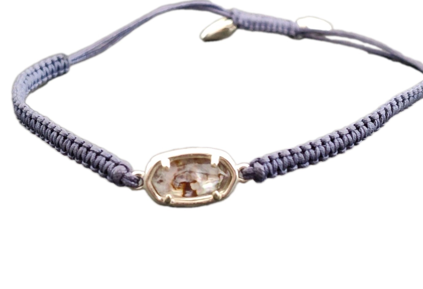 Kendra Scott Muriel Friendship Bracelet Navy/Abalone Large Adjustable Up To 8″