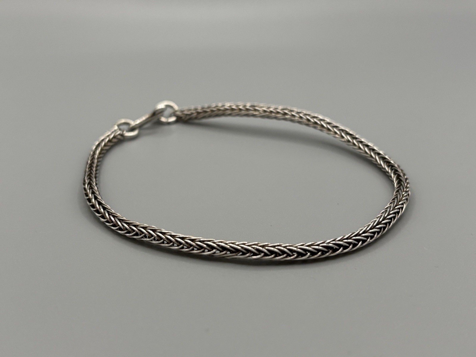 Danish Sterling Silver Foxtail Bracelet 24cm 9g