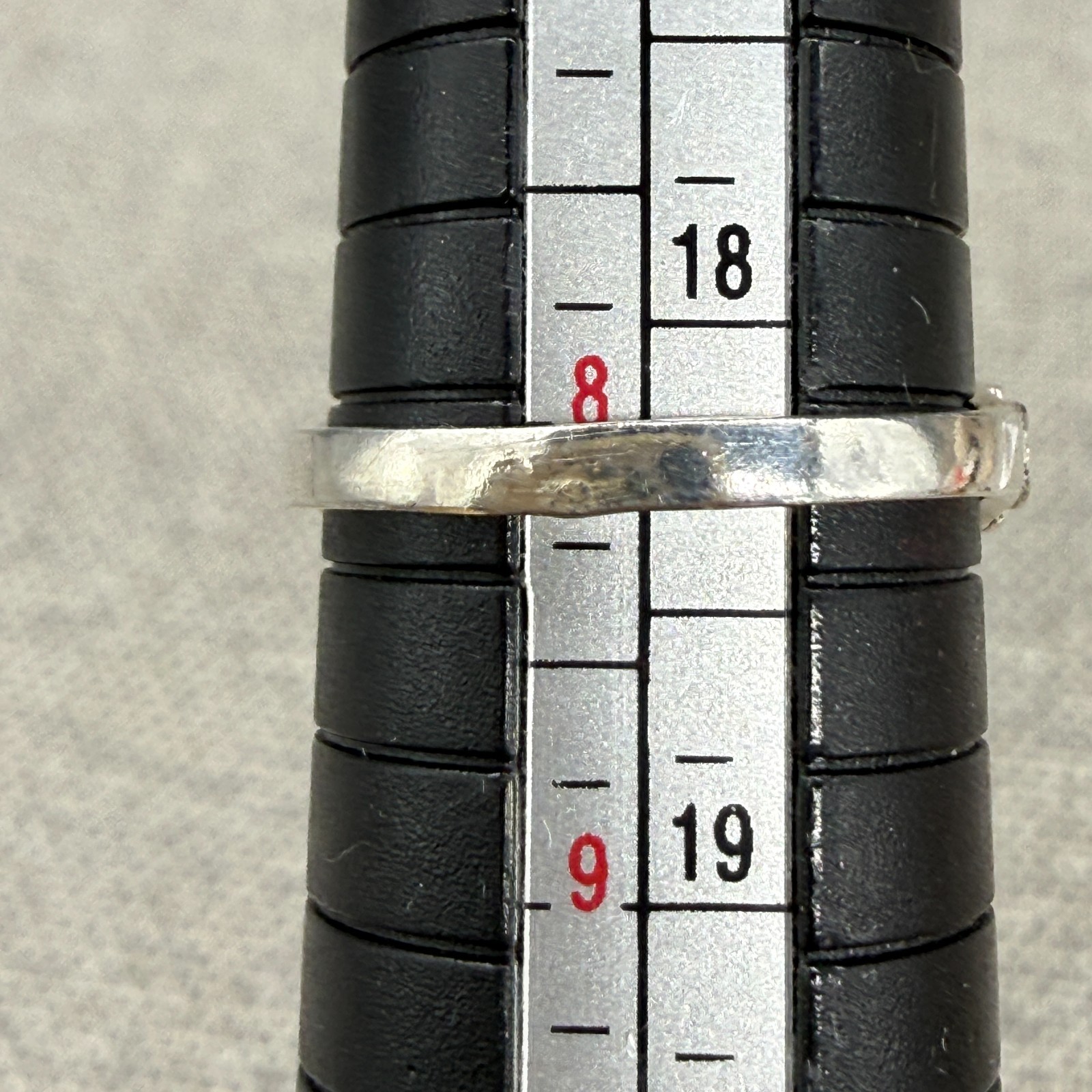 Vintage Ring Sterling Silver Green Faceted Center Stone Stamped 925 Untested