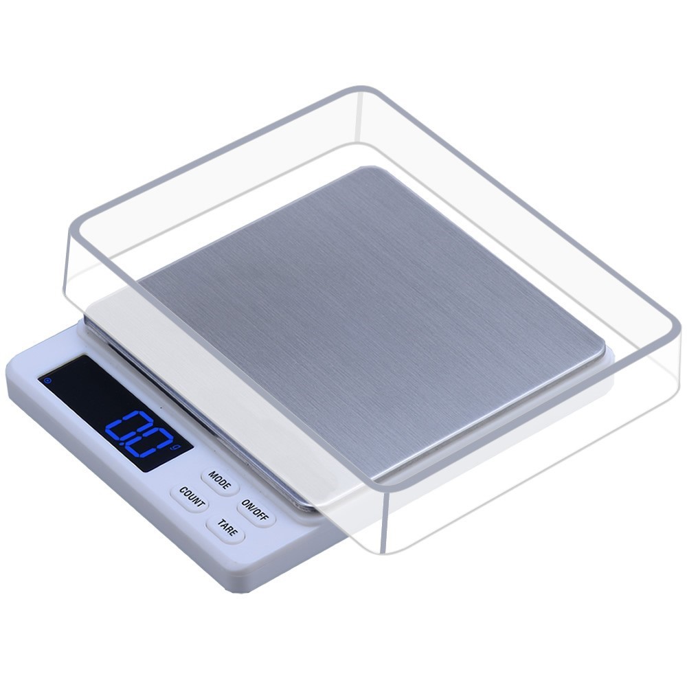 Mini Digital Table Top Scale 2000 x 0.1 Quality 6 Modes w/ Battery Silver Gold
