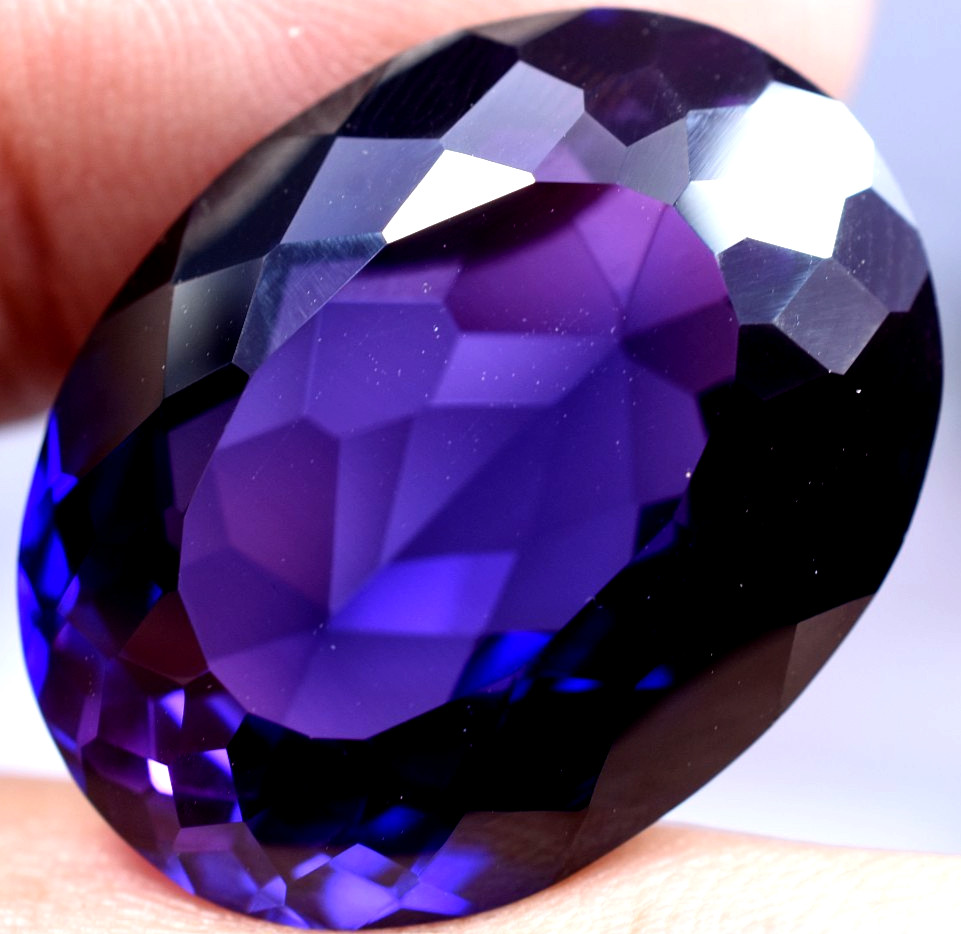 Natural 42.44 Ct Boysenberry Sapphire GGL Certified fabulous Loose Gemstone