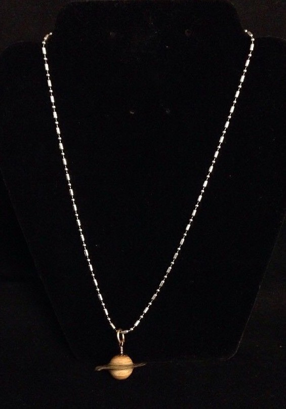 Saturn Chan and her Golden Rings Inspired Necklace, 19 in, MiaChavi Geekery
