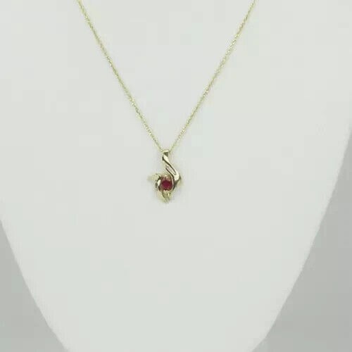 Marquise Simulated Garnet Women’s Stunning Fancy Pendant 14K Yellow Gold Plated