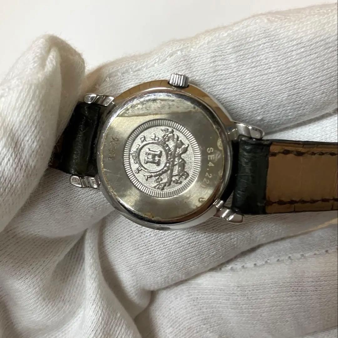 HERMES Sellier SE4.220 Ladies Quartz Watch Tested Working From Japan