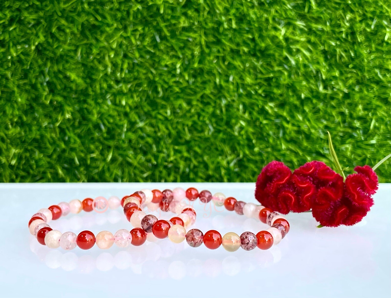 Wholesale 6 Pcs Natural Mix Crystal 6mm 7.5” Stretch Bracelet