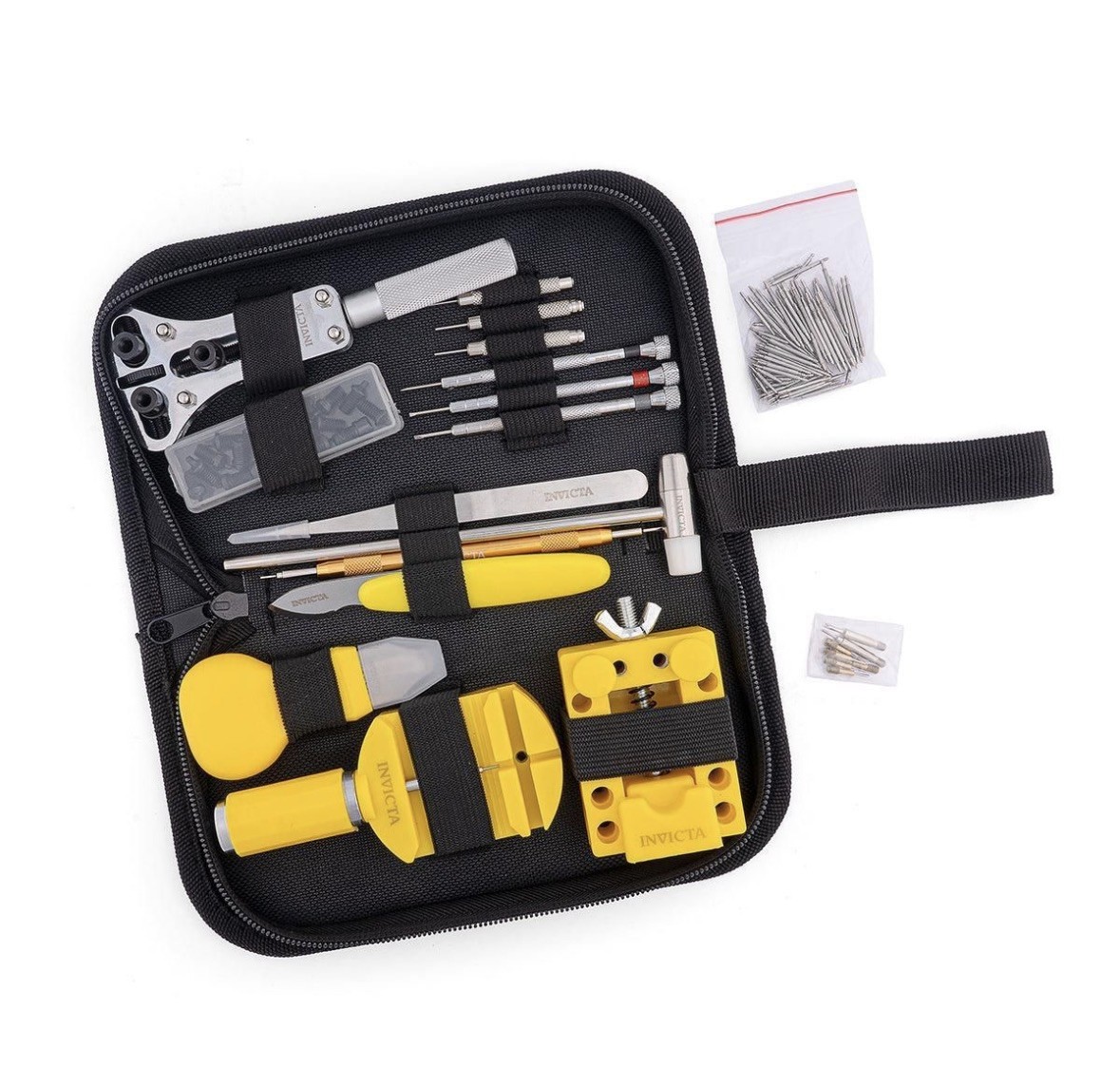 NEW In Box Invicta Travel Watch Repair Tool Kit (ITK-006) Black/Yellow #996