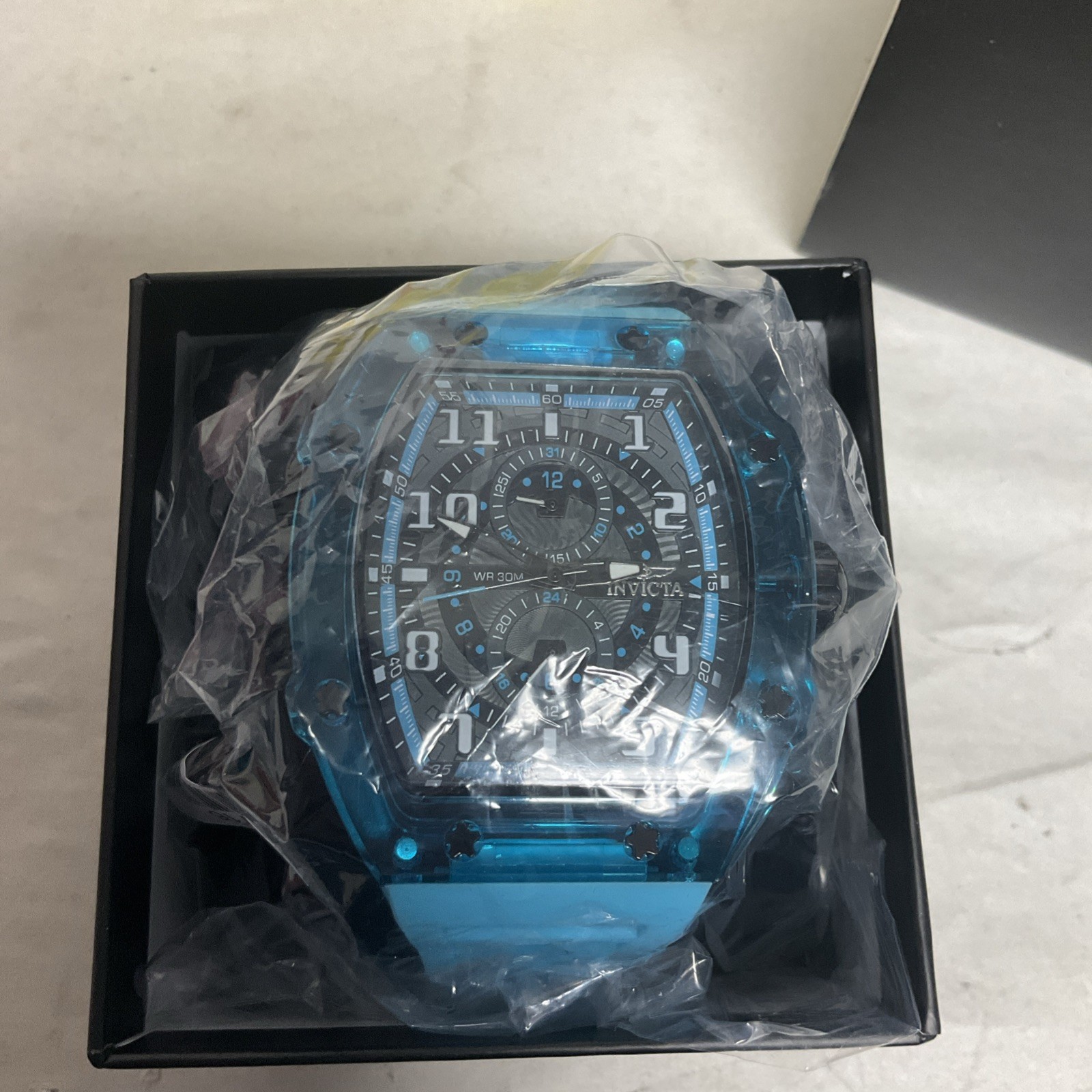 Invicta Racing Cyclone Men’s Watch – 48.5mm, Light Blue (48709) Free S&H