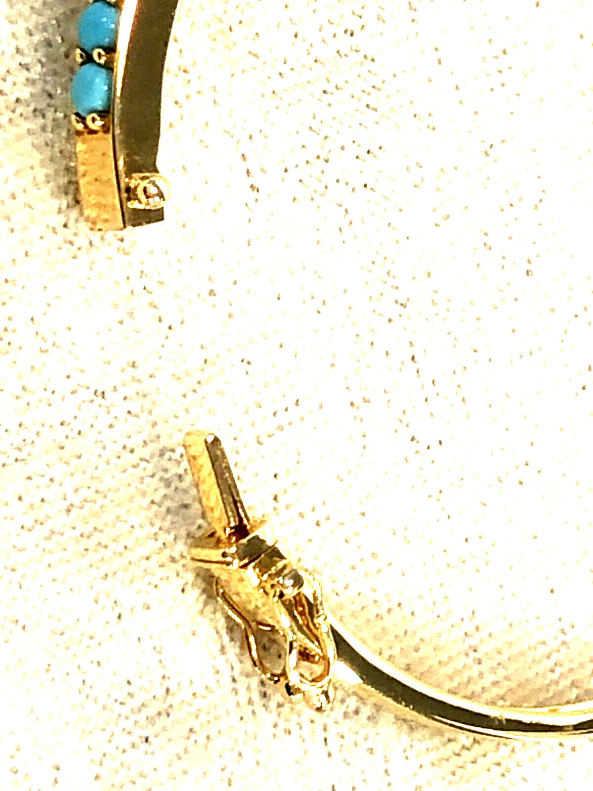 AFFINITY GEMS SWISS BLUE TOPAZ & SLEEPING BEAUTY TURQ. BANGLE, SMALL (M4121-23)