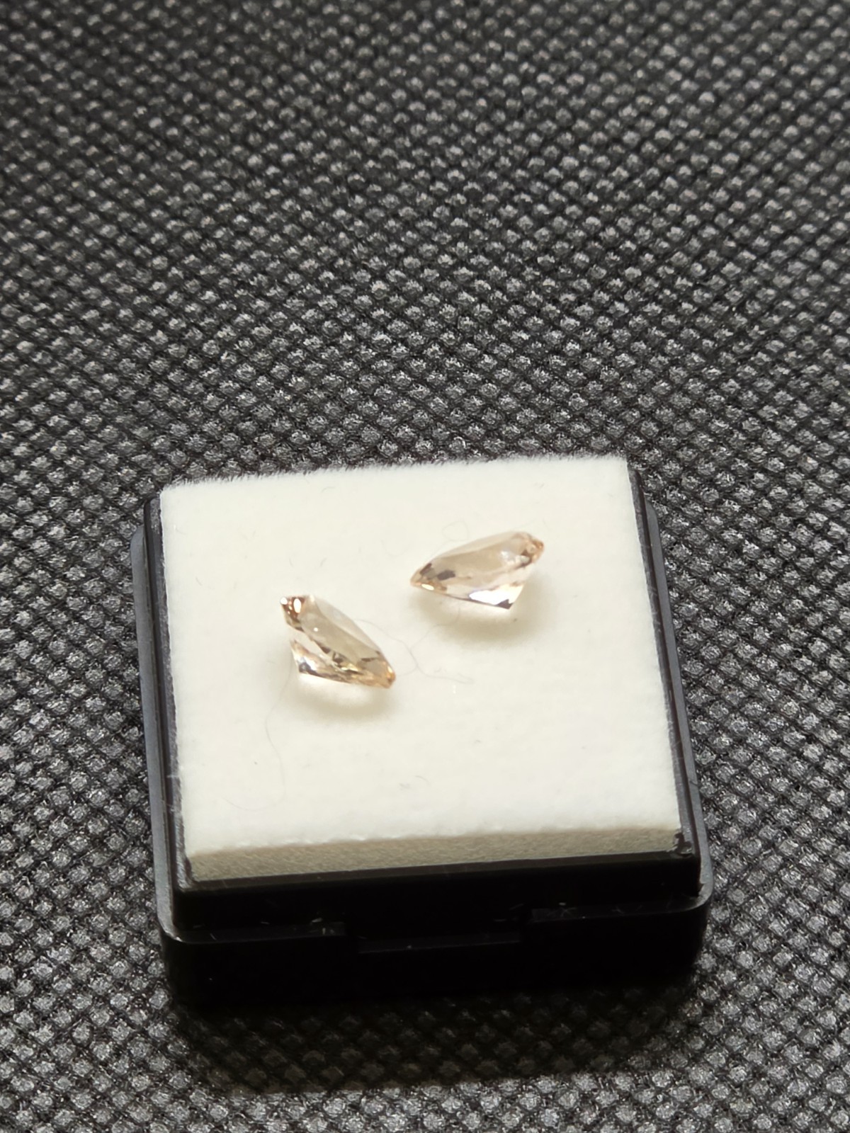 1.6ctw Champagne Katlang Imperial Topaz Pair Pear Cut Pakistan Prized Collectors
