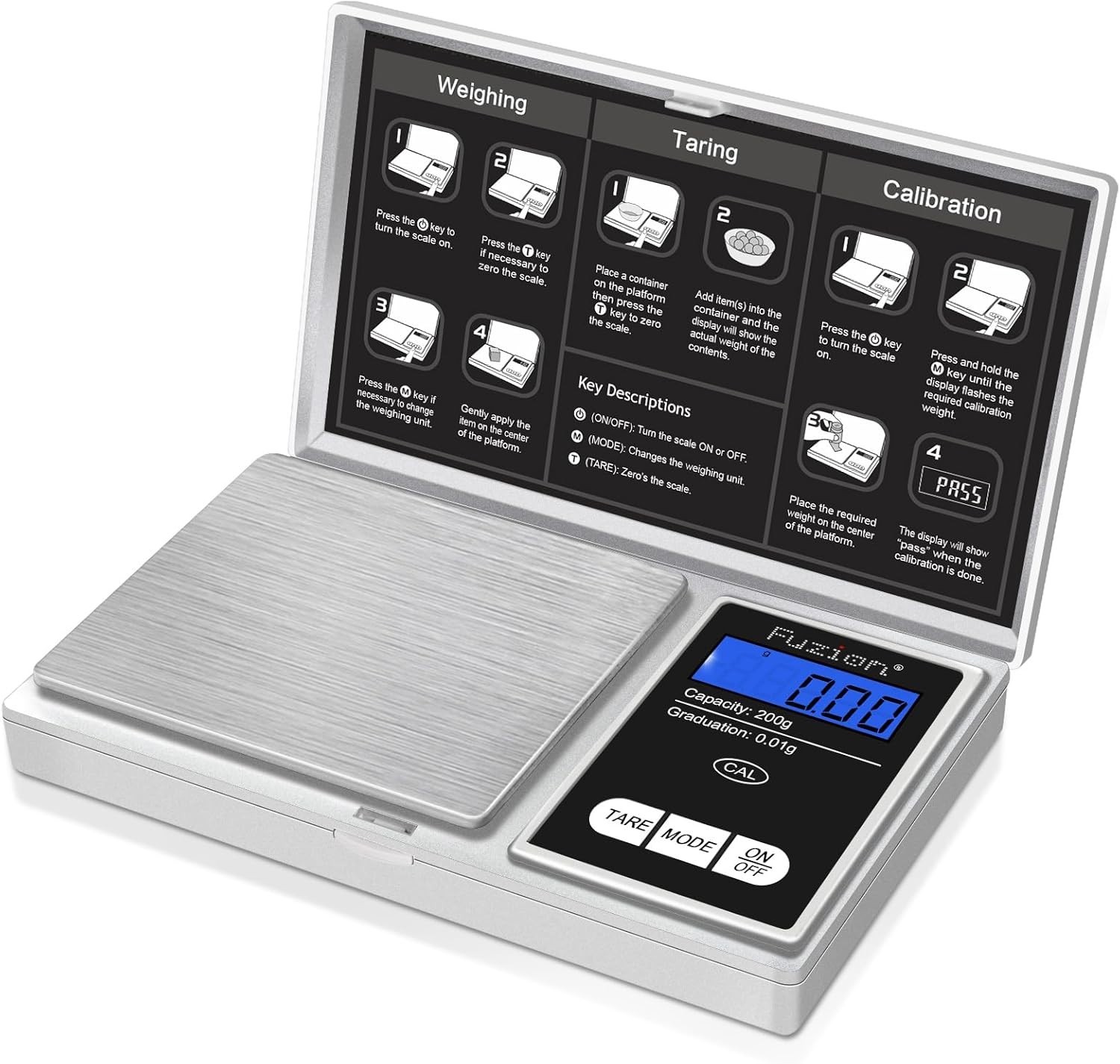 Mini 200g Digital Scale with Tare Function – Ideal for Travel, Food, and Herbs