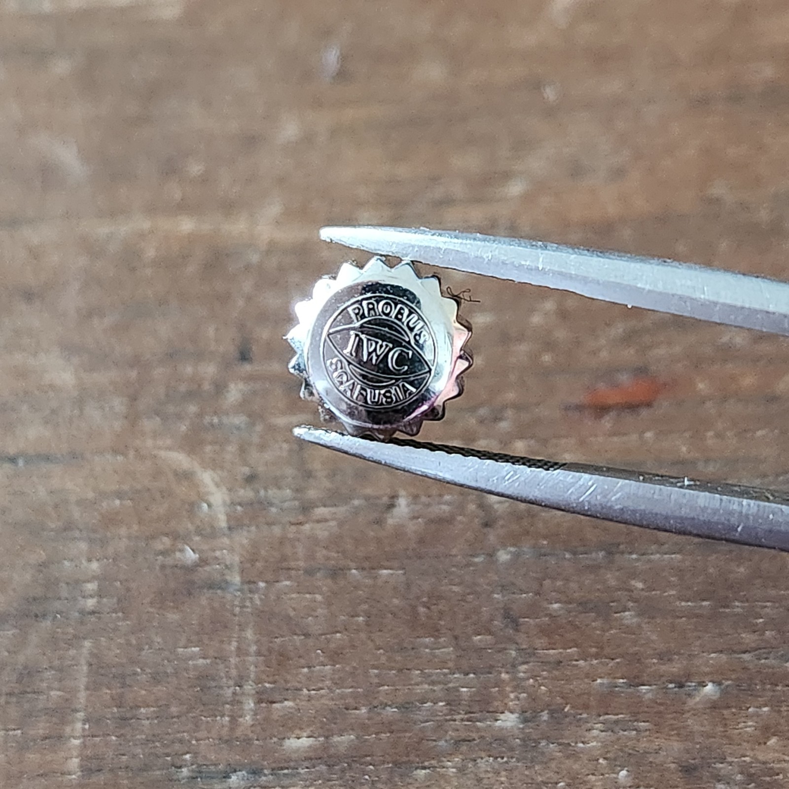 Genuine IWC 6mm Crown PROBUS SCAFUSIA Steel Model 5.96MM x 3.85MM Screw Down